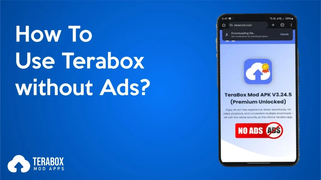 How to use Terabox without ads banner